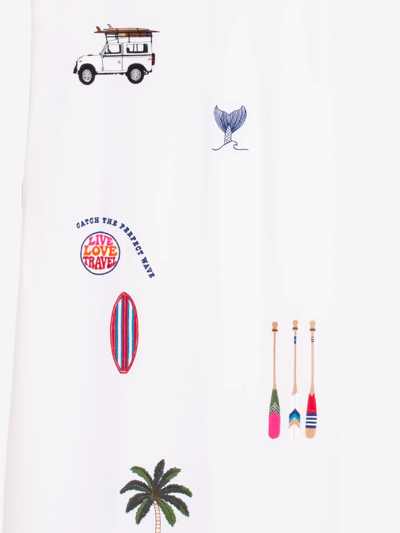 Surf Embroidered Knit Dress