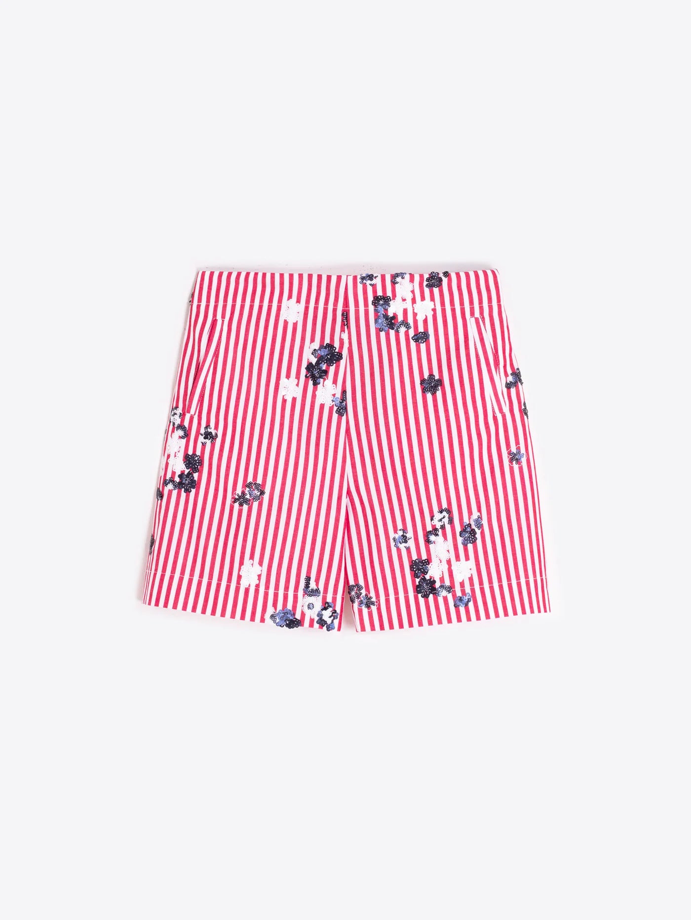 Sequin Stripes Shorts