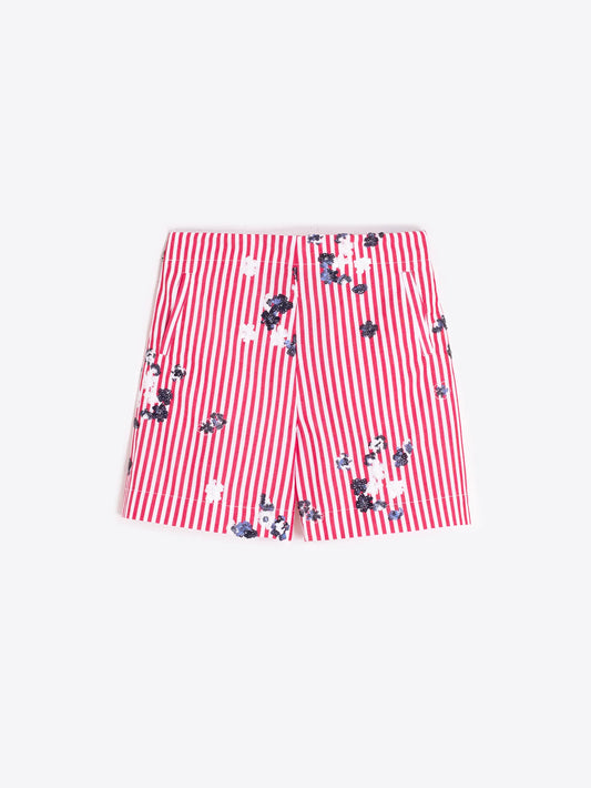 Sequin Stripes Shorts
