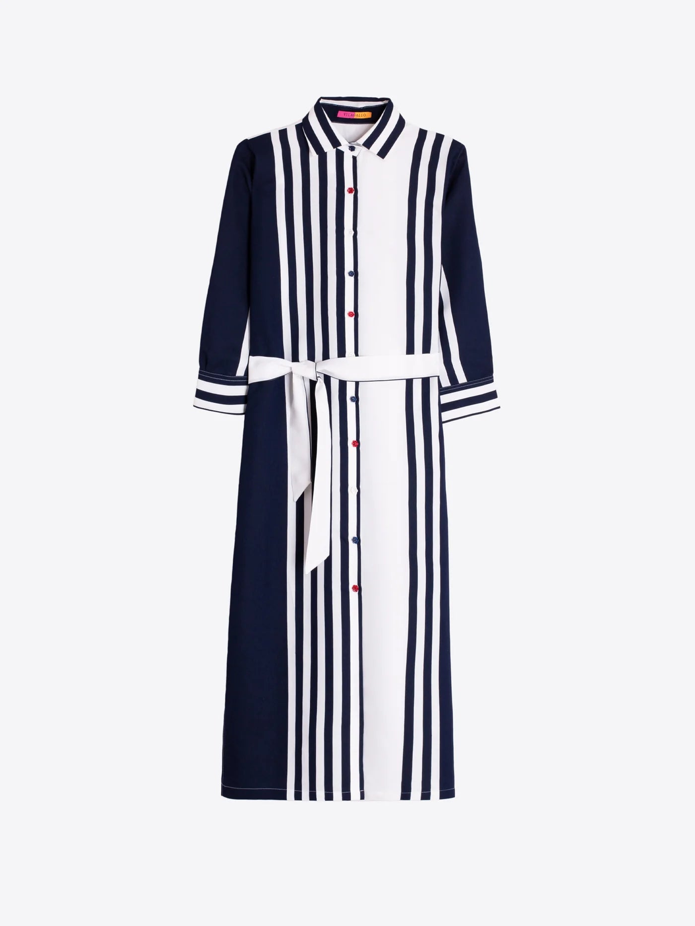 Linen Striped Shirt Dress