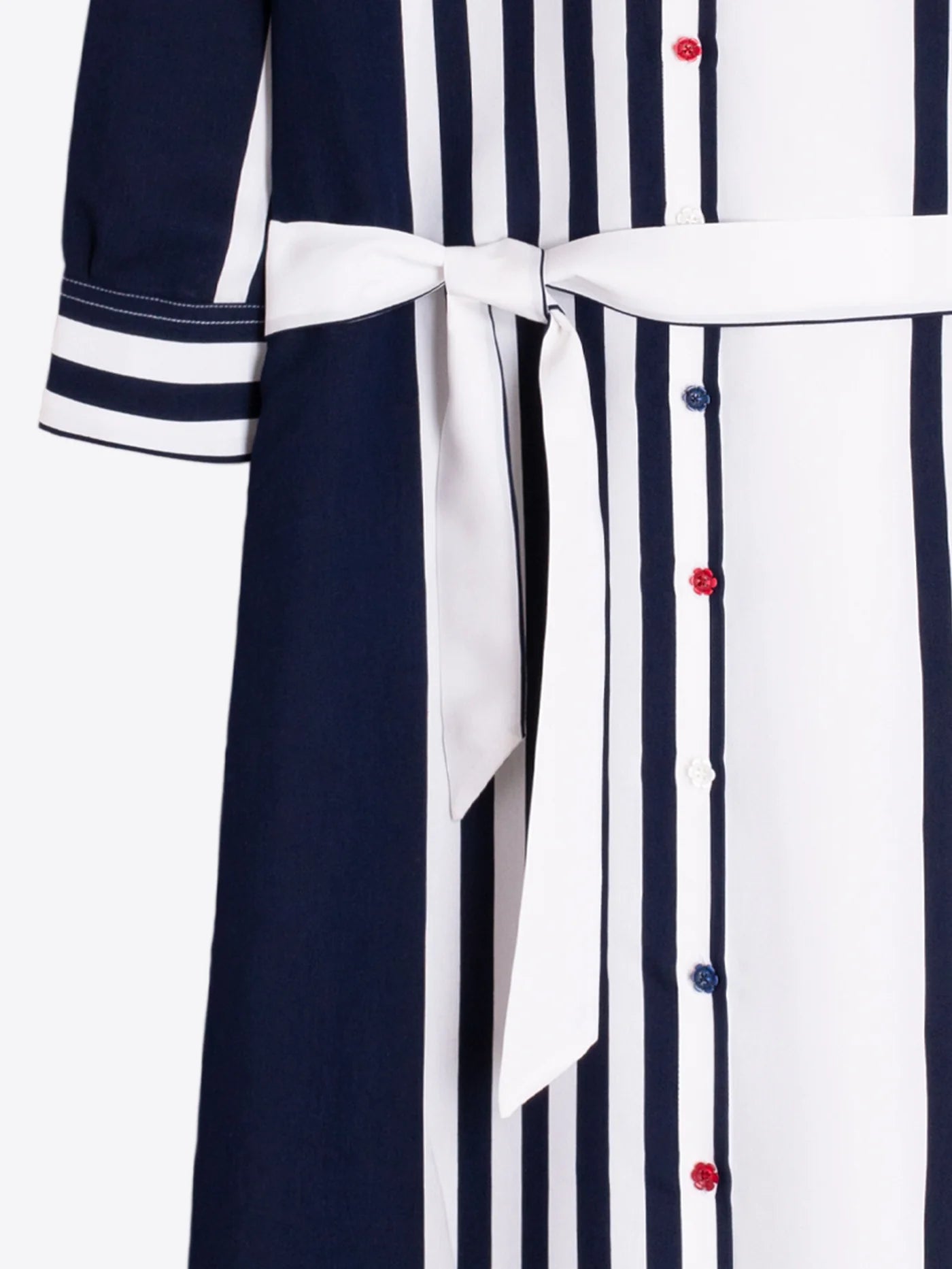 Linen Striped Shirt Dress