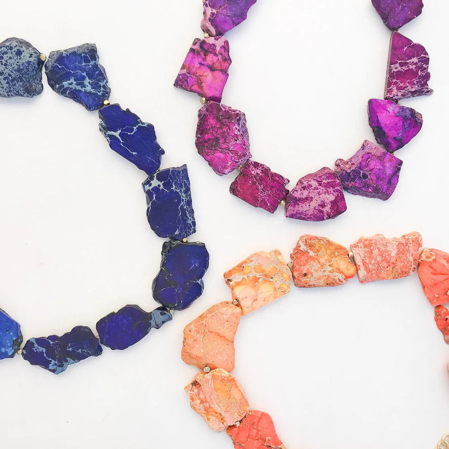 Gemstone Slab Necklace
