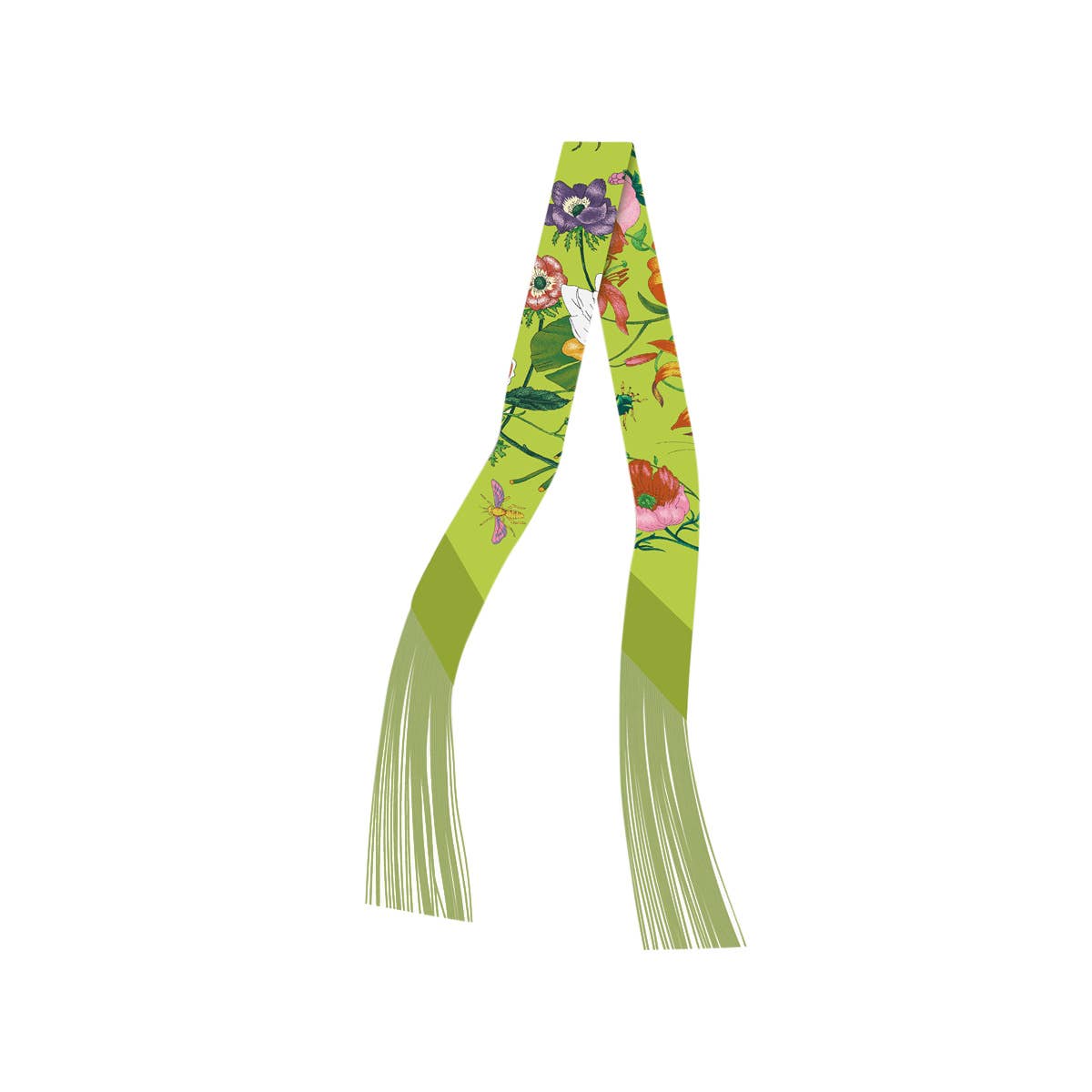 Frilly Scarf with Fringe - E
