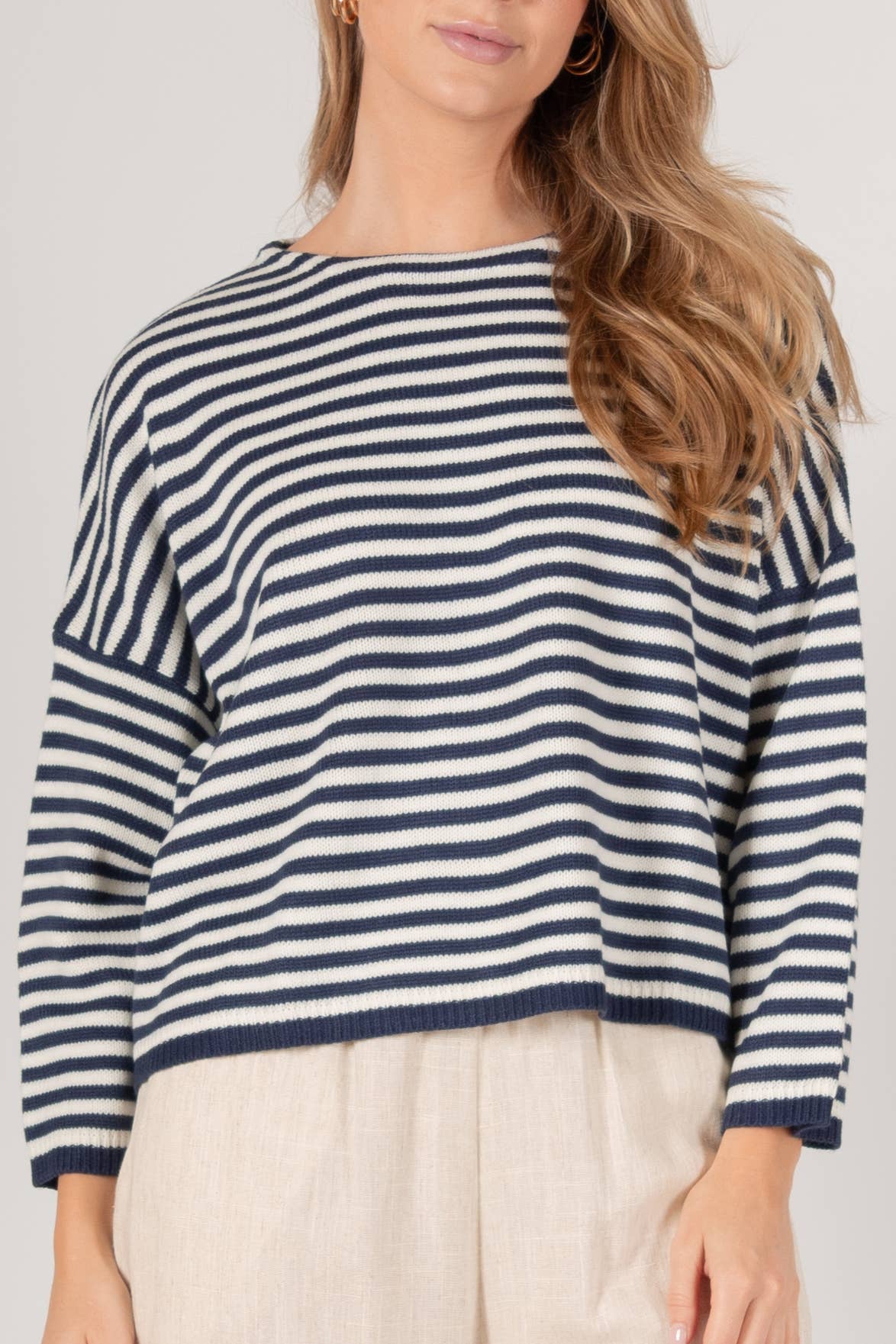 Striped T-Body Sweater