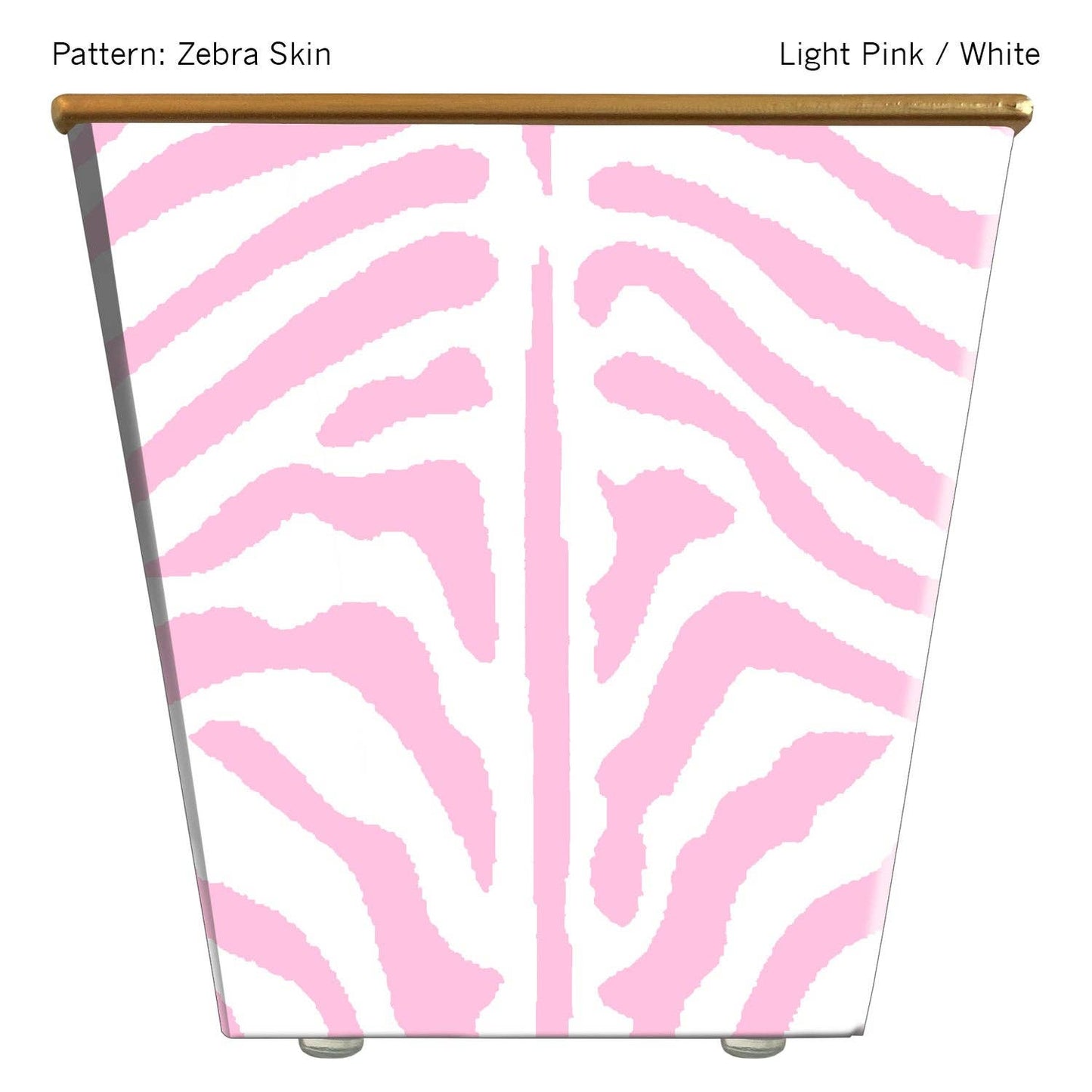 Large Cachepot Container: Zebra