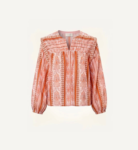 Cintia Top in Miramar Print