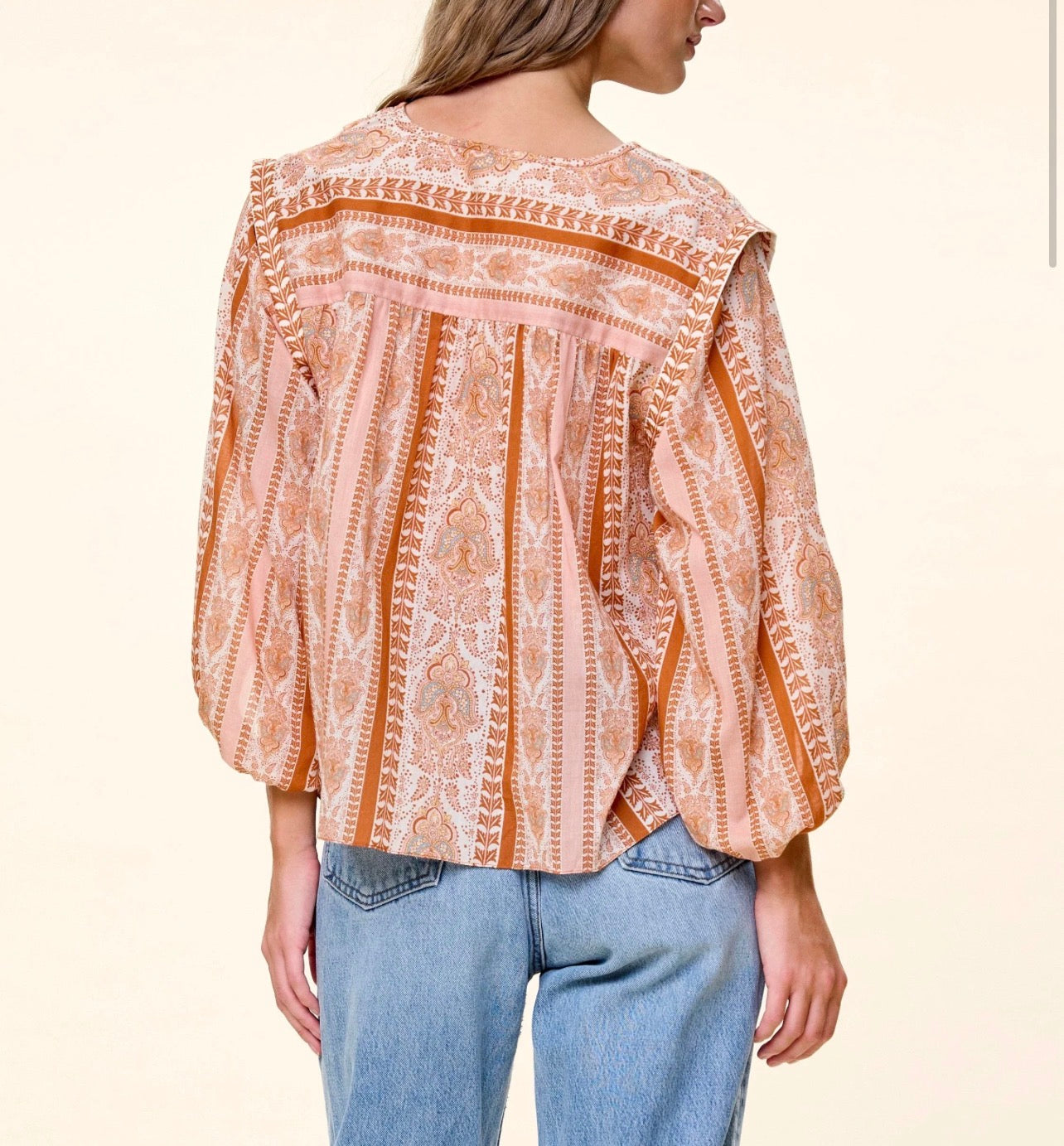 Cintia Top in Miramar Print
