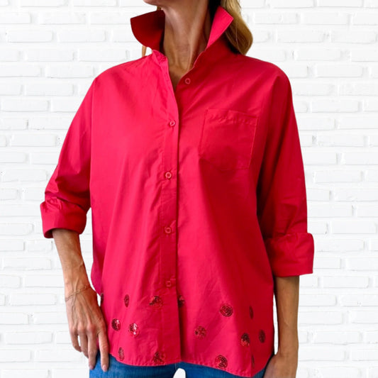 Abby Long Sleeve Swing Top Holiday