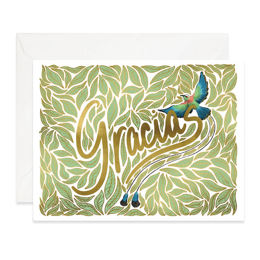 Gracias Bird Thank You Card