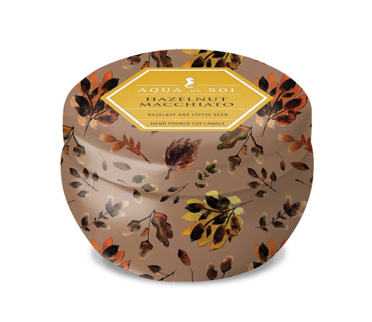 SOi Hazelnut Macchiato  Coffee 9oz Aqua De Soy Candle Tin