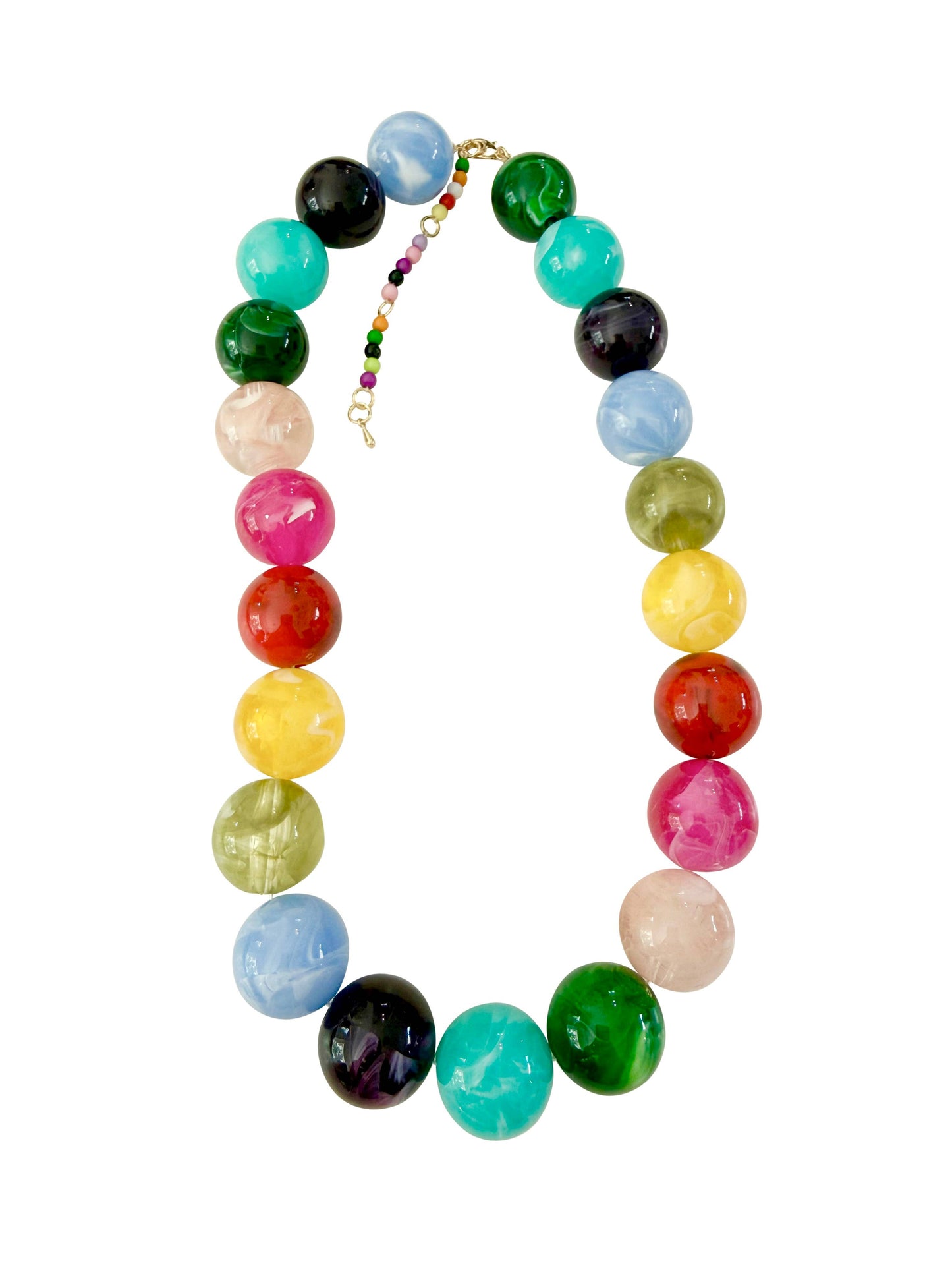 Celia Chunky Beaded Necklace - Multi