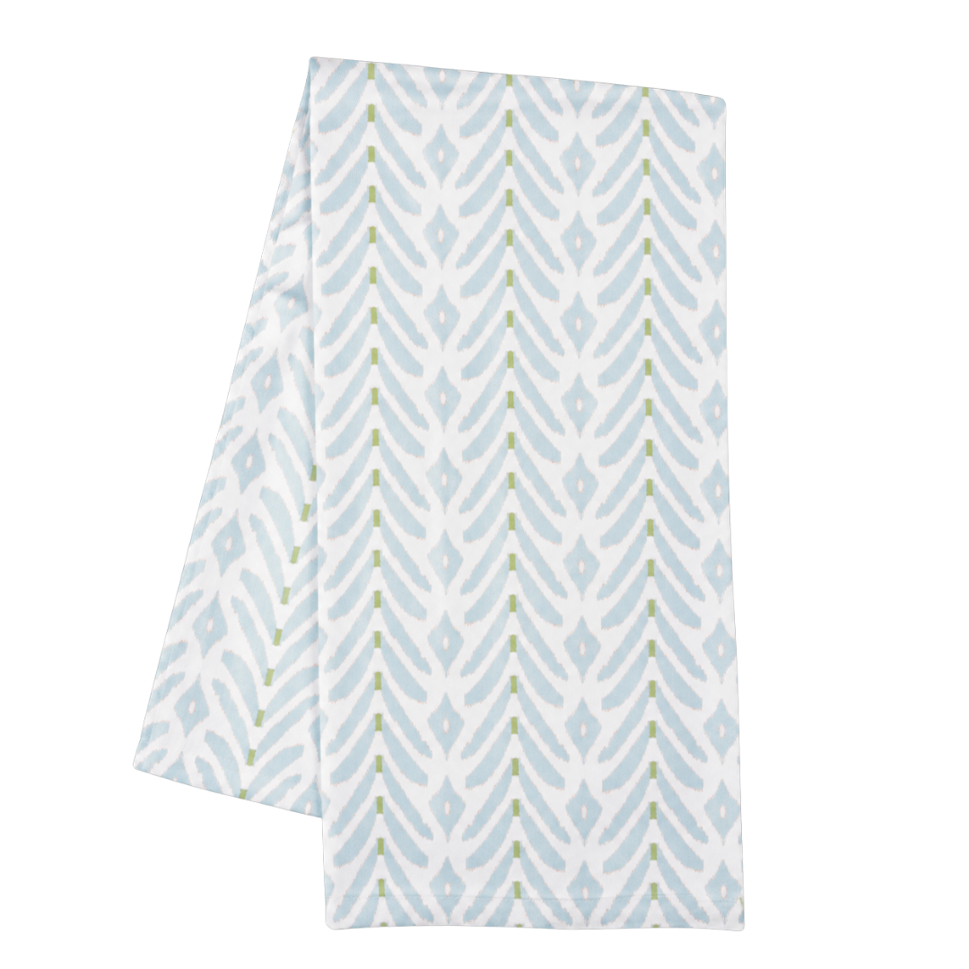 Petite Frond Blue Tea Towel
