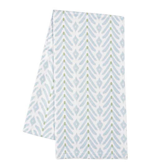 Petite Frond Blue Tea Towel