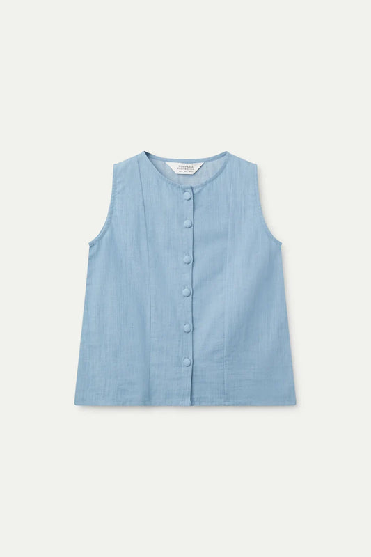 Chambray Vest Top