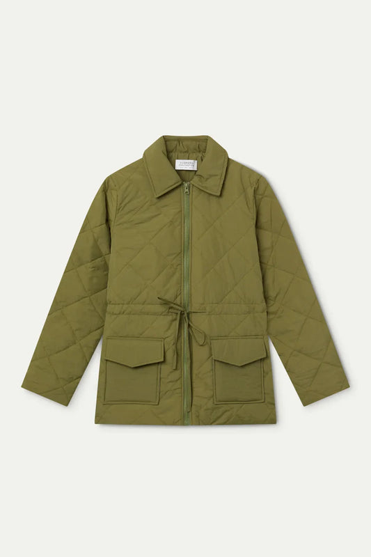 Tie Waist Puffer Coat