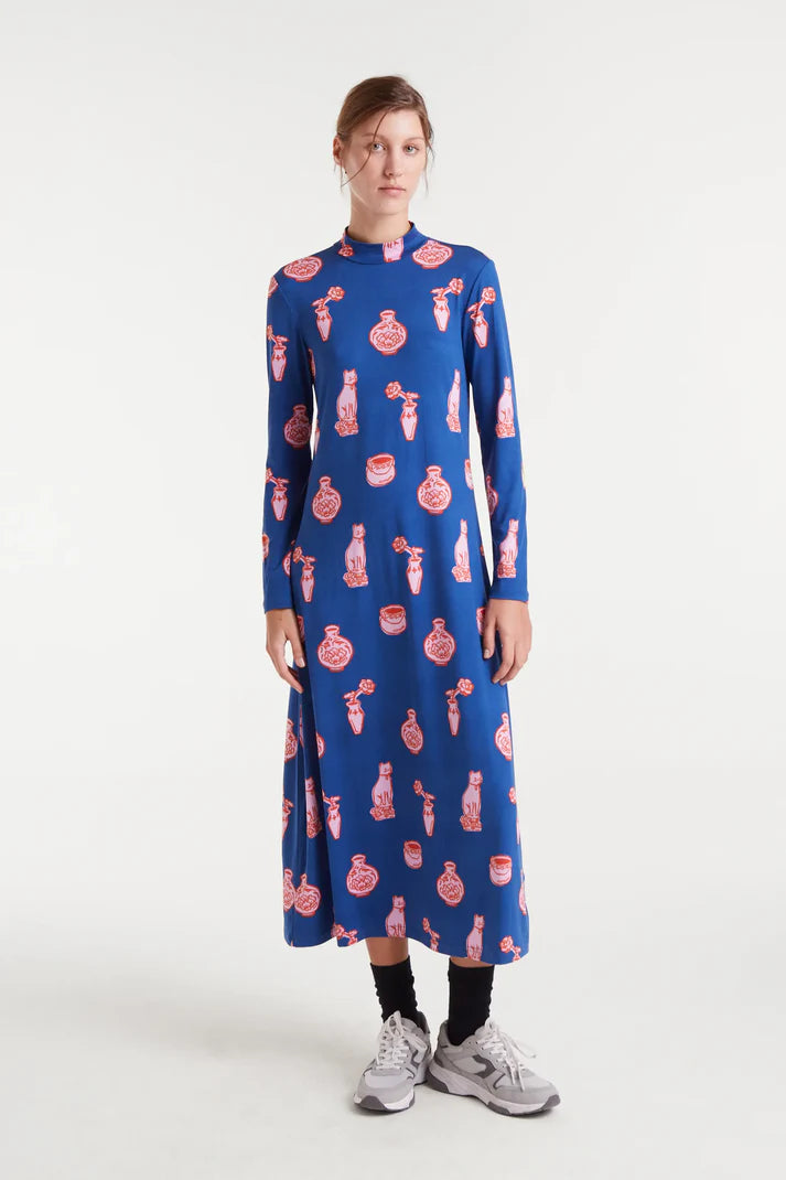 Porcelain Print Maxi Tee Dress