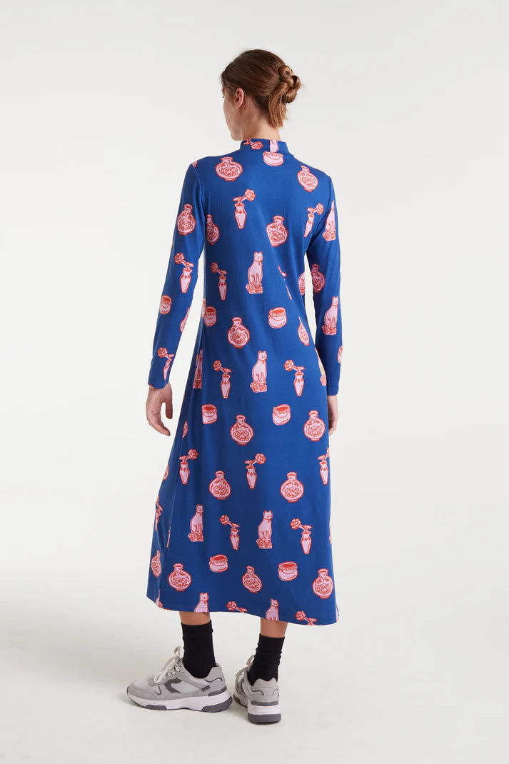 Porcelain Print Maxi Tee Dress