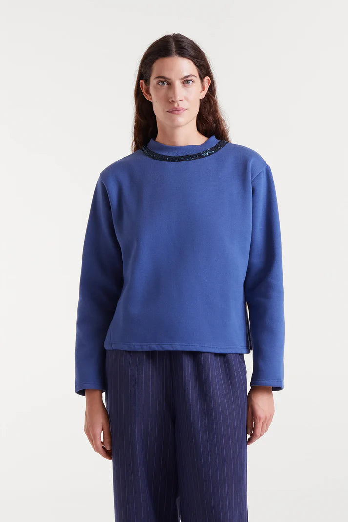 Sequin Crewneck Sweatshirt