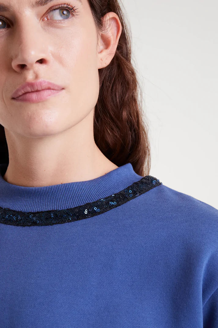 Sequin Crewneck Sweatshirt