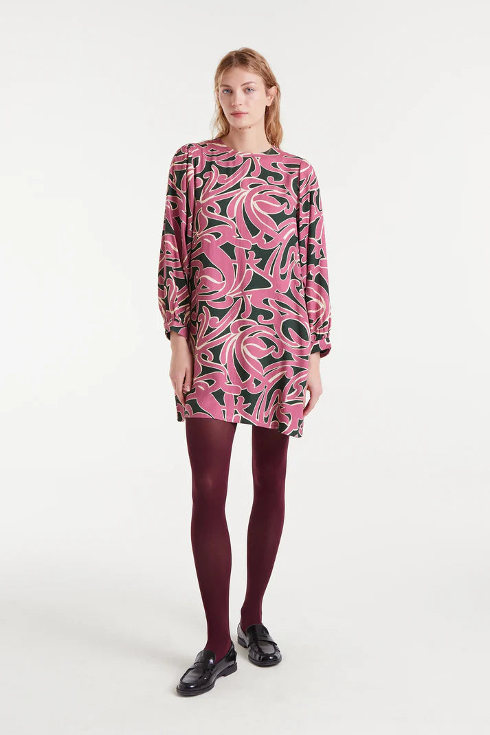 Pastures Print Short Dress