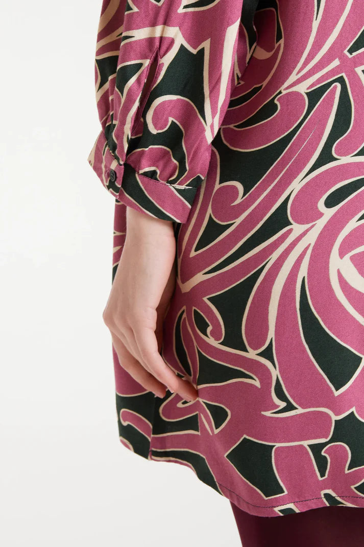 Pastures Print Short Dress