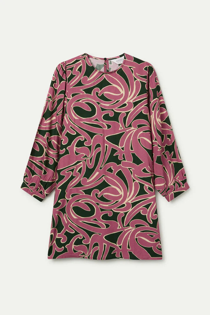 Pastures Print Short Dress