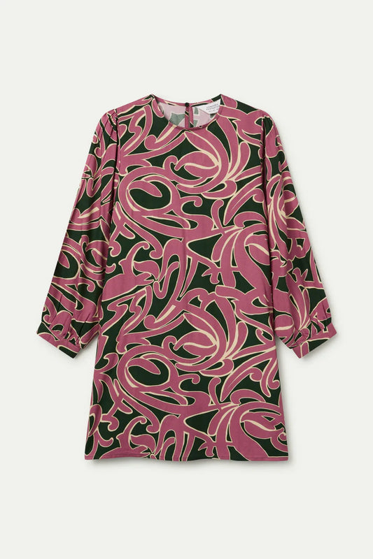 Pastures Print Short Dress
