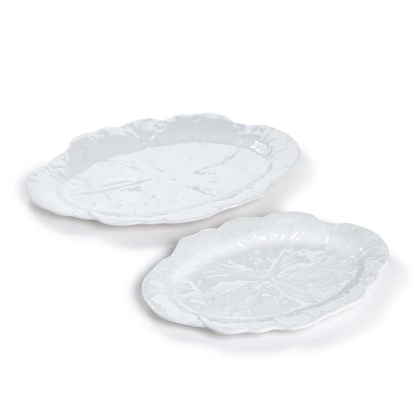 White Cabbage Melamine Serving Trays