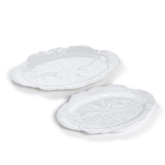 White Cabbage Melamine Serving Trays