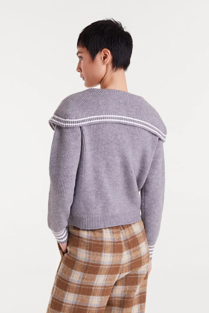 Sailor Collar Cardigan