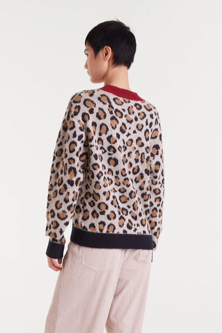 Leopard Eyelash Sweater
