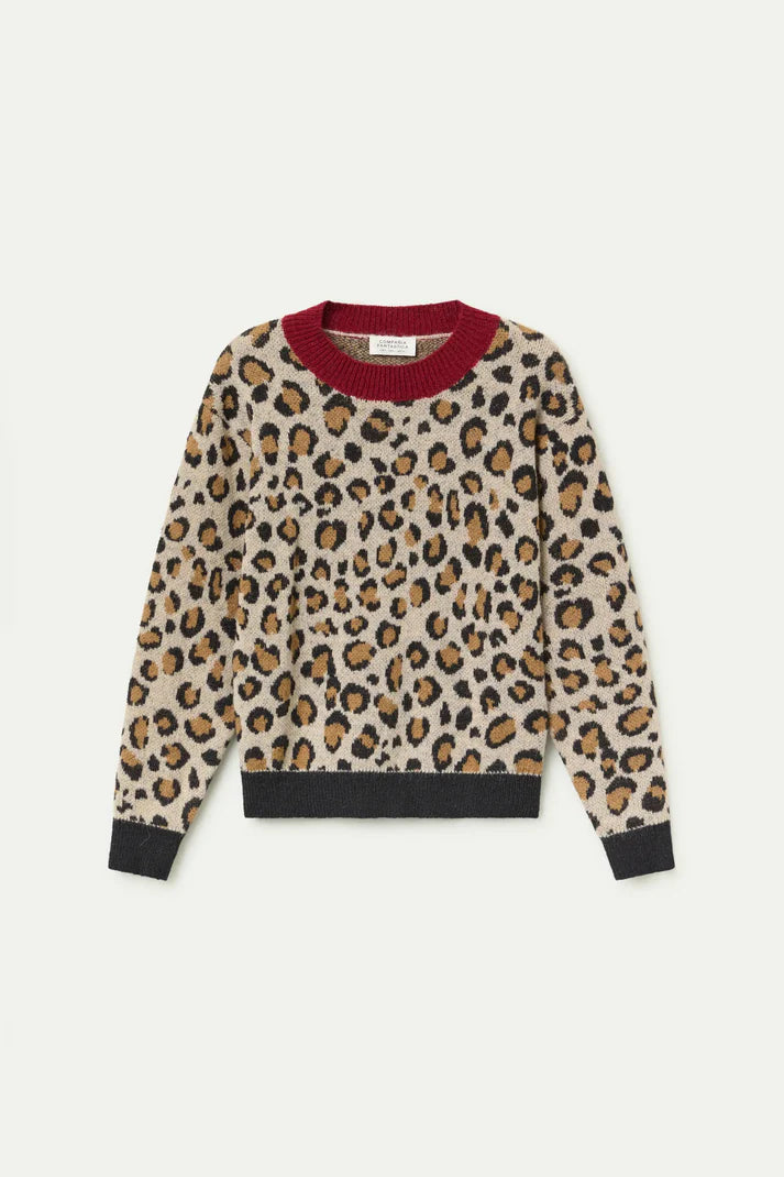 Leopard Eyelash Sweater