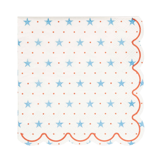 HAM1138 - Hamptons Petite Stars Cocktail Paper Napkin