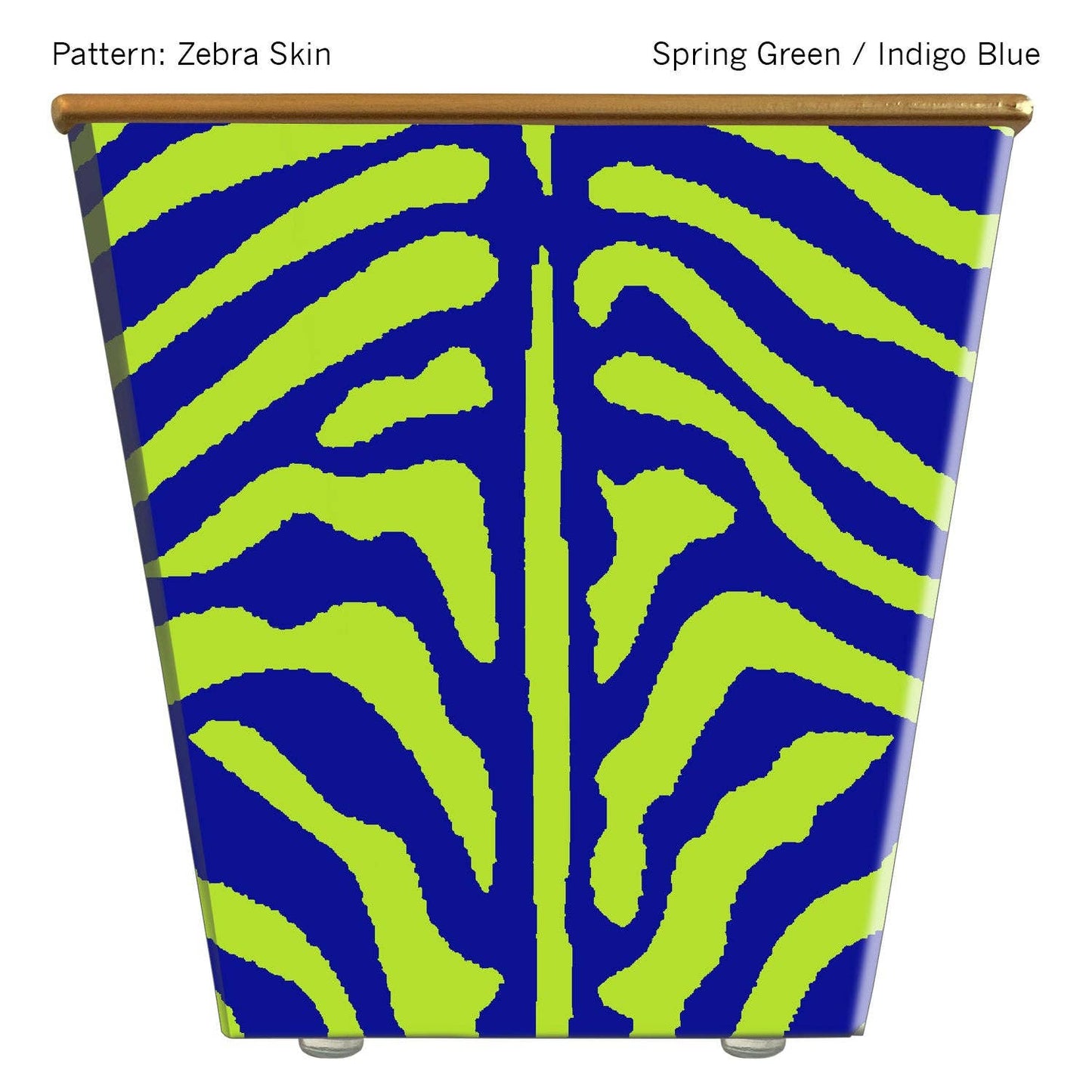Large Cachepot Container: Zebra