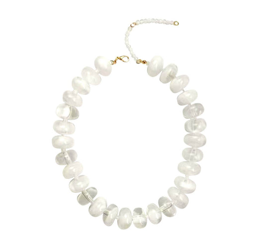 Bailey Chunky Beaded Necklace- Clear