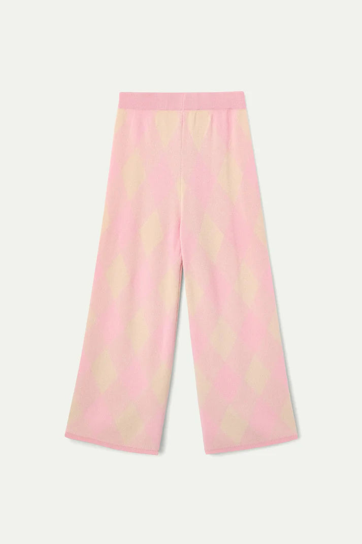 Gingham Check Knit Pant
