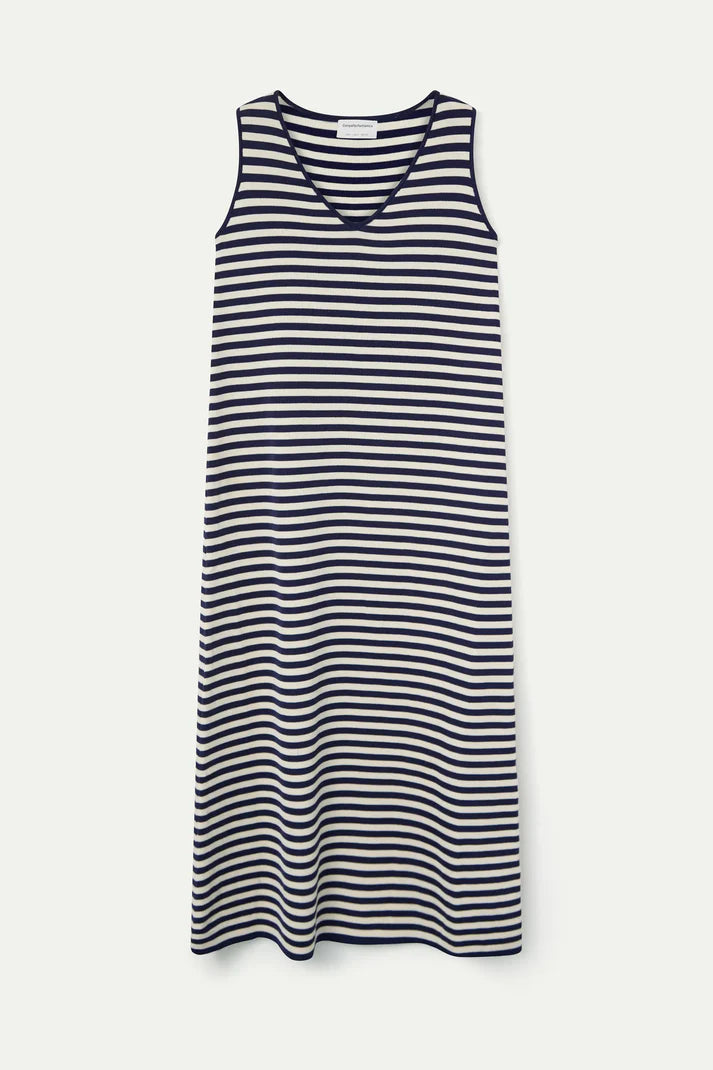 Striped Knit Tee Shirt Dress