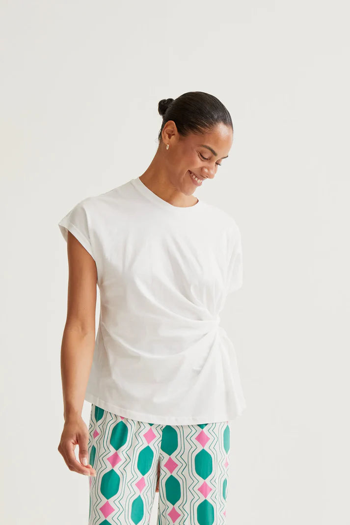 Draped Knotted Tee