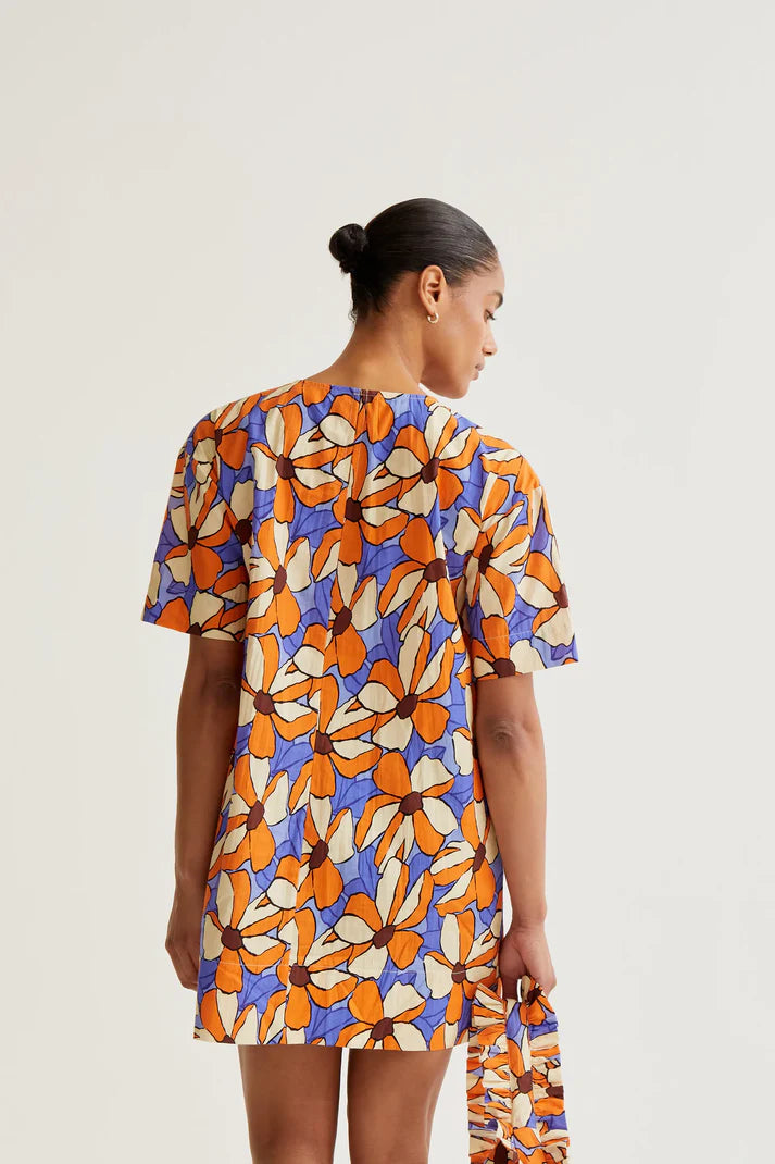 Marigold Flores Short Dress