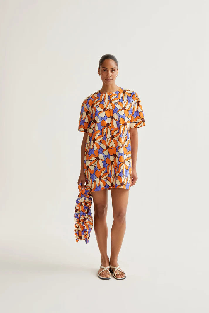 Marigold Flores Short Dress