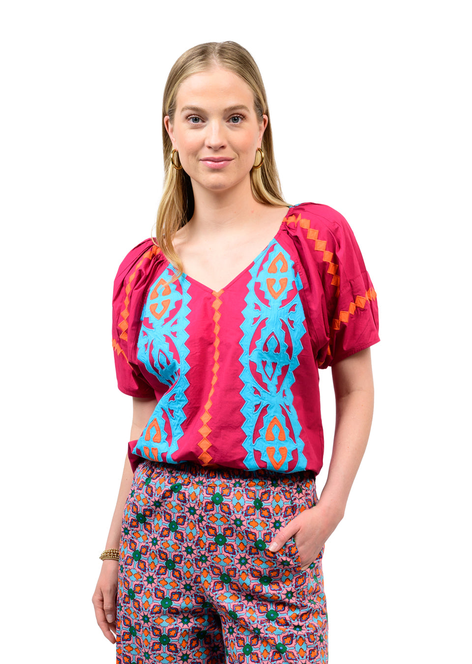 Applique VNeck Top