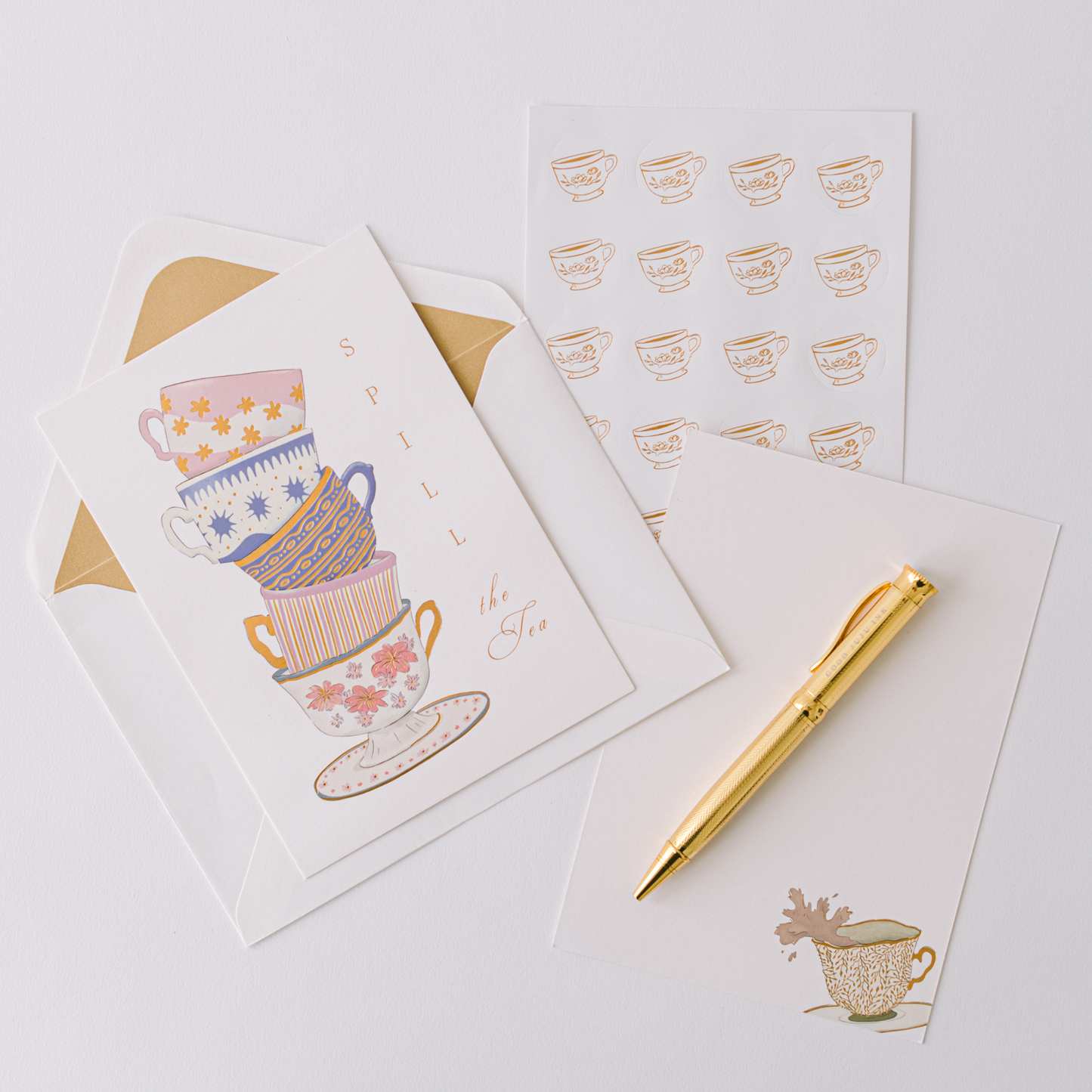 Spill the Tea Luxury Stationery Set