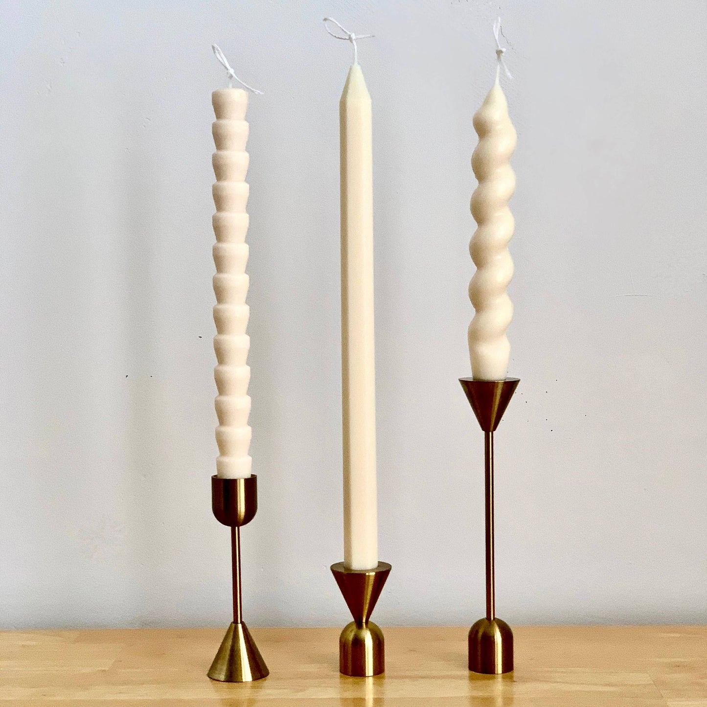 Assorted Trapezoid Taper Candle, Candlesticks Individual