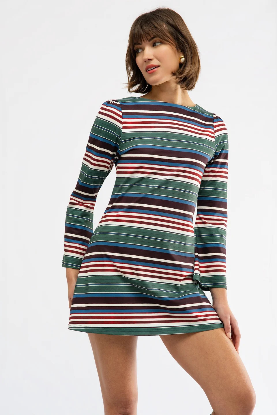 Ellen Dress in Crew Stripe