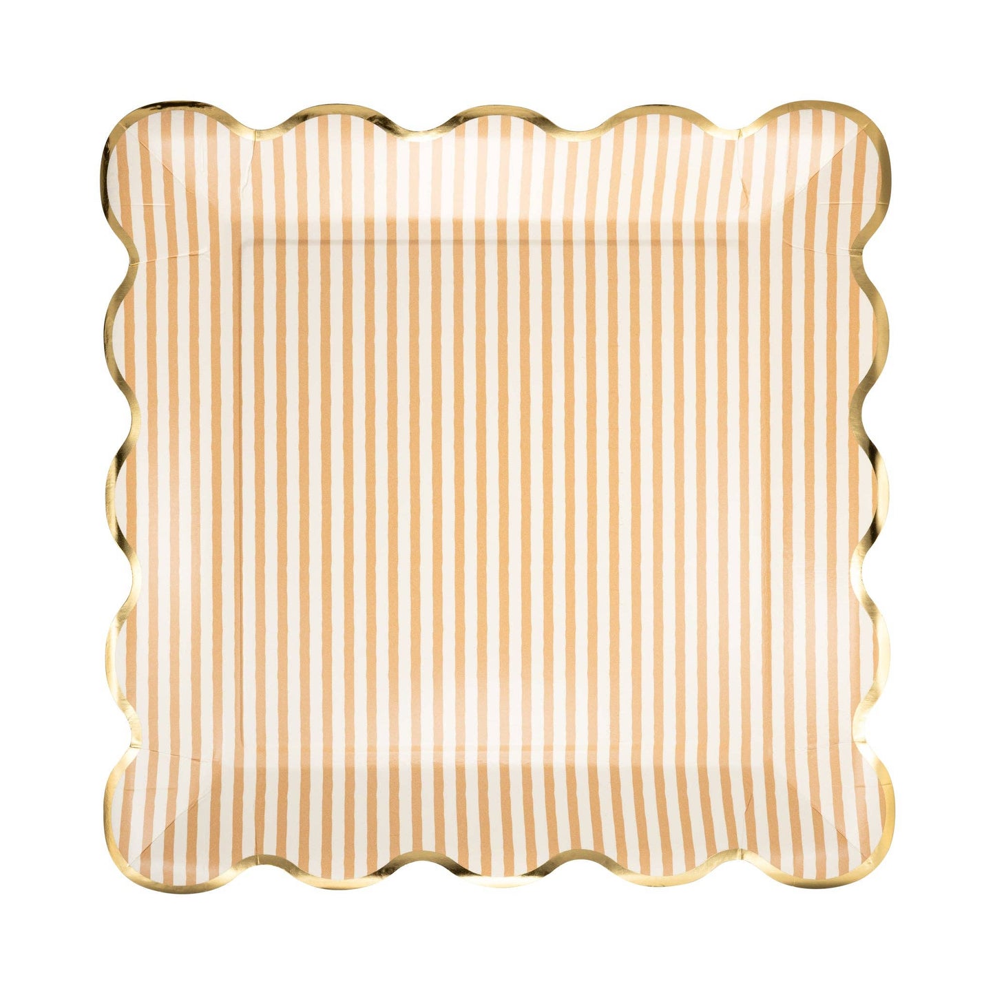 BAB1147 - Tan Striped 10" Plate