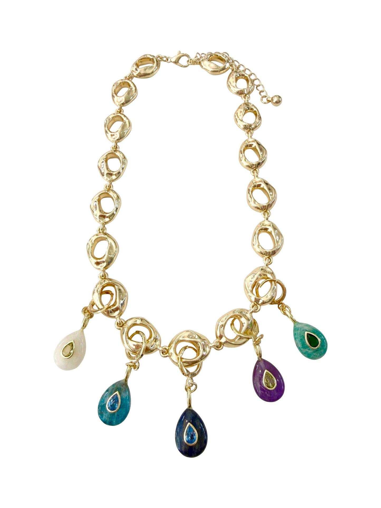 Willow Gold Chain Gemstone Necklace