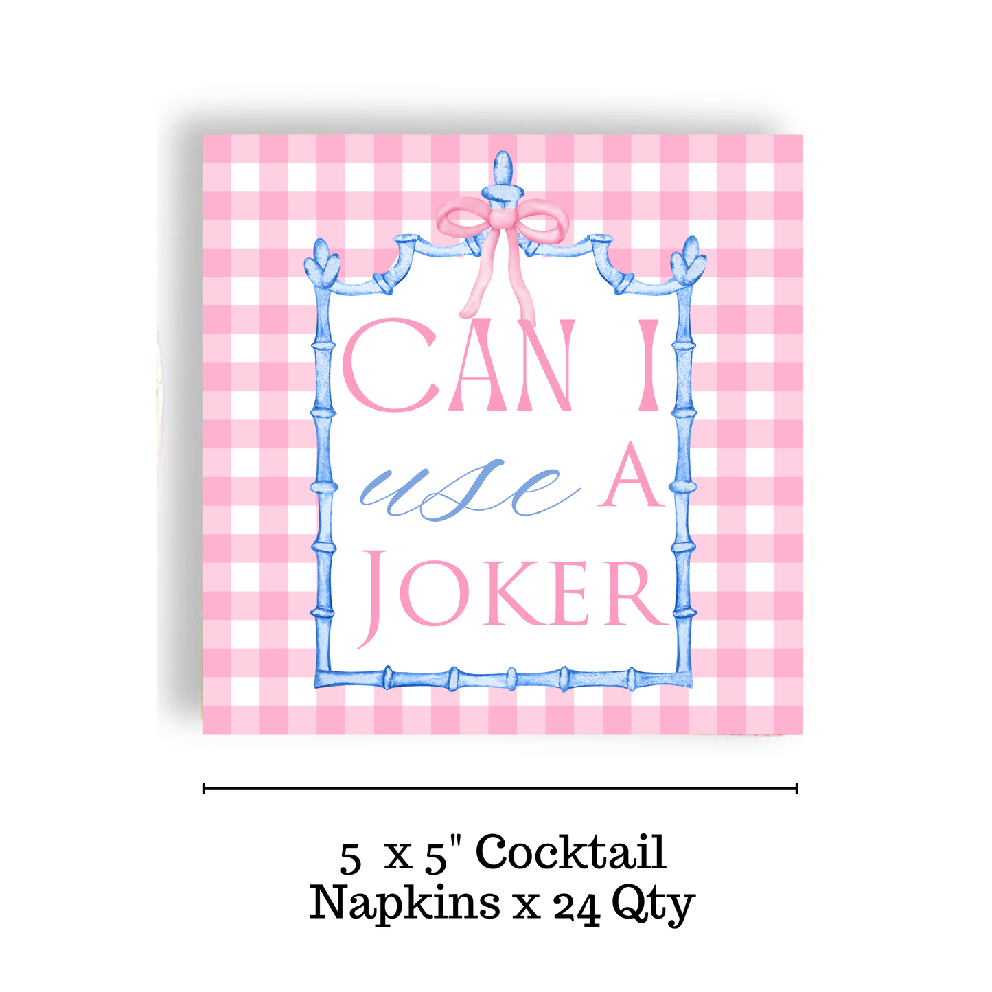 Mahjong "Can I Use a Joker?" 24ct Cocktail Napkins (3 ply)