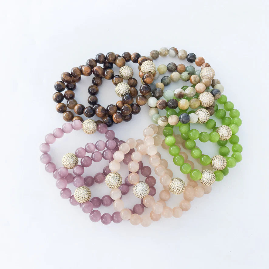 Gemstone Pave Bracelet