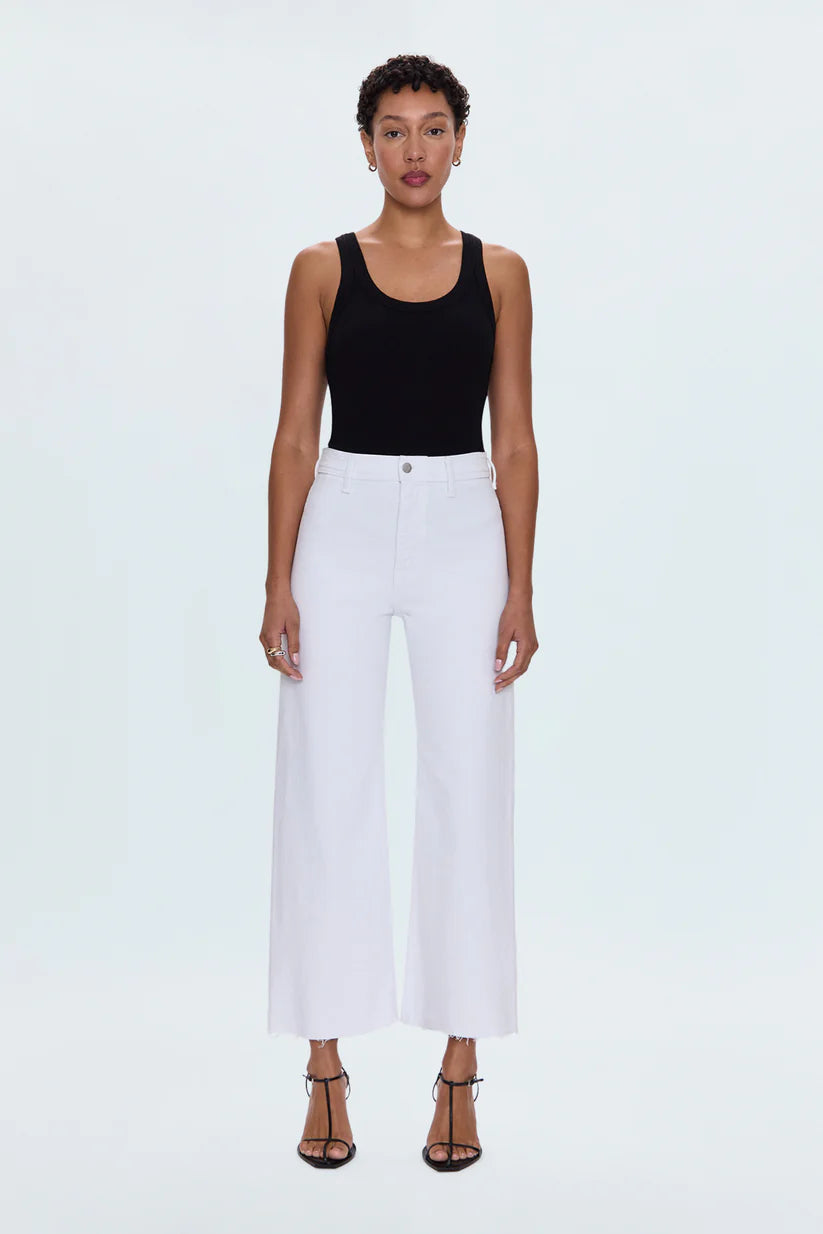 Penny High Rise Wide Leg Jean in Blizard