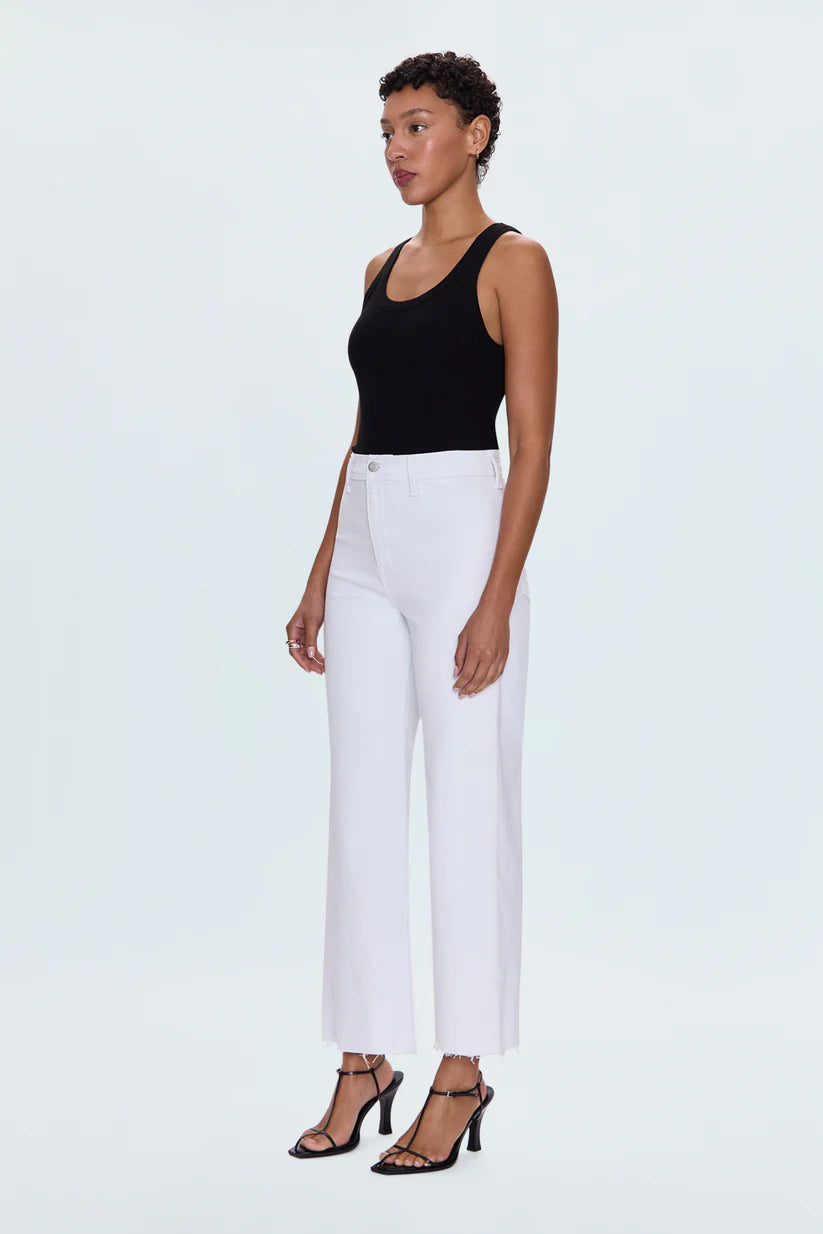 Penny High Rise Wide Leg Jean in Blizard